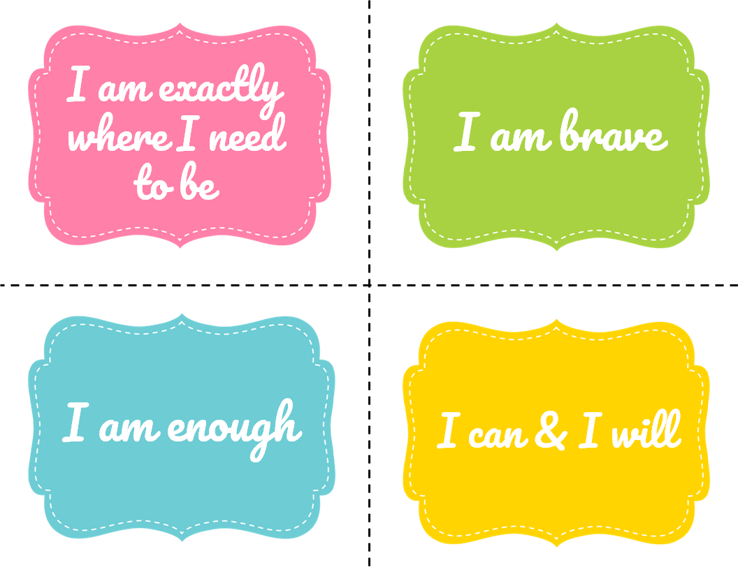 My Group Guide Free Positive Affirmation Cards